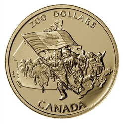 The Canadian flag's 25th anniversary 1990 Proof