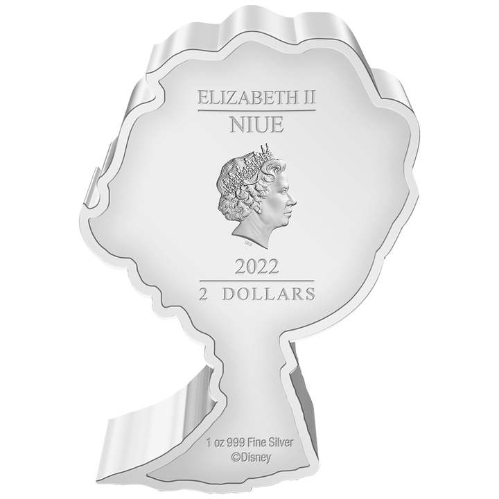 Niue: Disney Frozen – Elsa Chibi Coin, Colorized, 1 oz Silver, 2022, Proof.