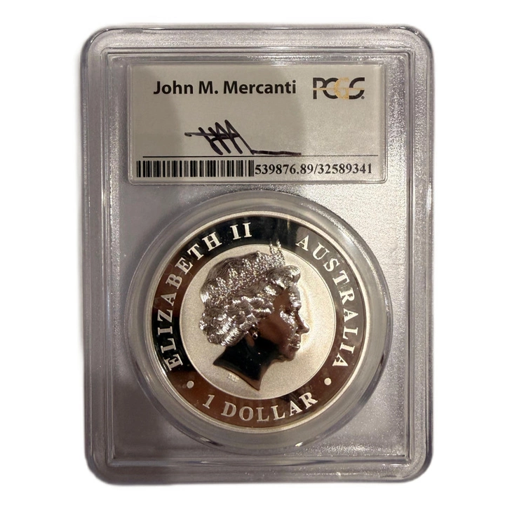 Aquila australiana 1 oncia Argento 2015 PCGS Gem BU