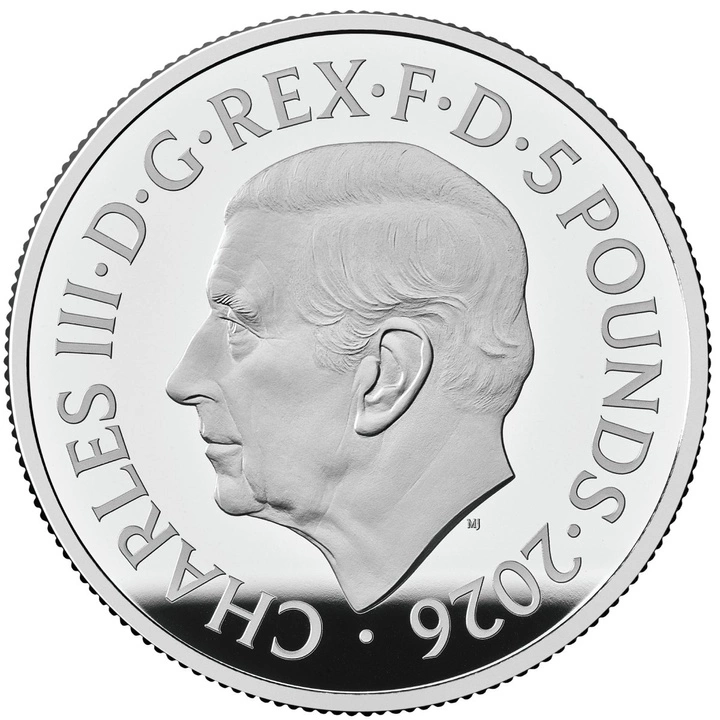 The Royal Tudor Beasts: Queen's Lion 2 uncje Srebra 2026 Proof