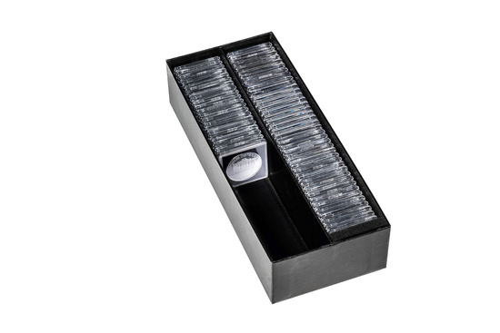 Leuchtturm - Cutie de arhivare LOGIK pentru monede și capsule QUADRUM