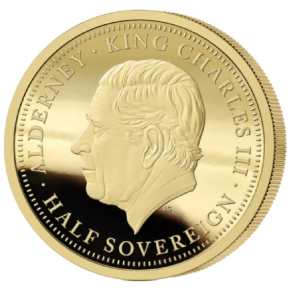 Zlatá mince George and the Dragon Half Sovereign 2025 Proof
