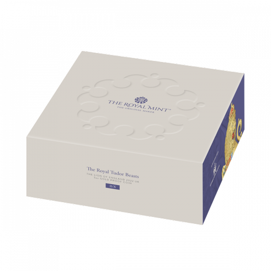 The Royal Tudor Beasts: Lion of England 5 uncji Złota 2022 Proof