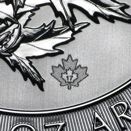 Hoja de Arce Canadiense 1.5 oz Plata 2017