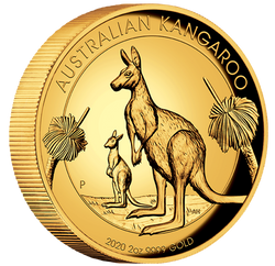 Canguro Australiano 2 oz Oro 2020 Proof Alto Relieve