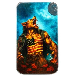 Scottsdale Mint Barren - American Werewolf coloriert 1 Unze Silber 2025