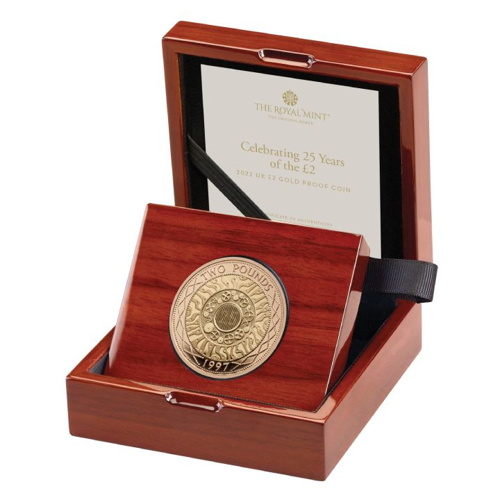 25. évforduló £2 arany 2022 Proof