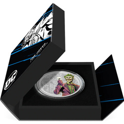 Niue: DC Villains - The Joker kolorowany 3 uncje Srebra 2023 Proof