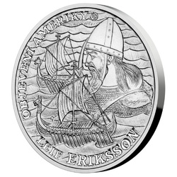 Niue: Discovery of America - Leif Eriksson $2 Srebro 2022 Proof