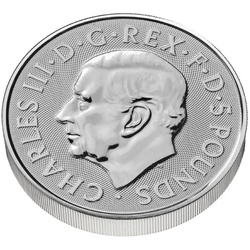 Les bêtes royales Tudor : La licorne Seymour 2 onces d'argent 2024