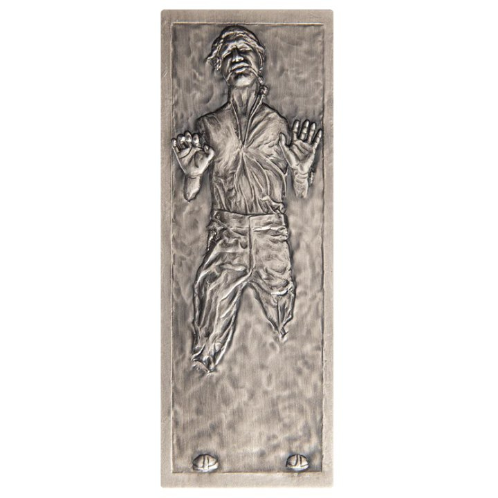 Niue: Star Wars – Han Solo in Carbonite 3 unce stříbra 2022 Antique Finish