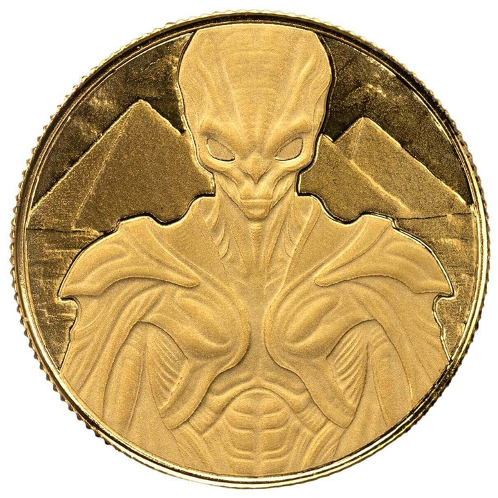 Zlatá mince Scottsdale Mint: Alien 1/10 unce zlata 2025