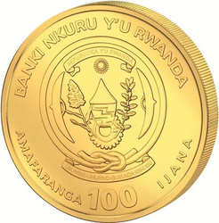 Ruanda: Onza Náutica - Sedov 1 oz Oro 2021 Proof
