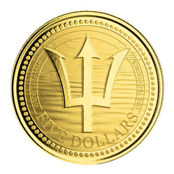 Barbados: Tridente 1 oz Oro 2022