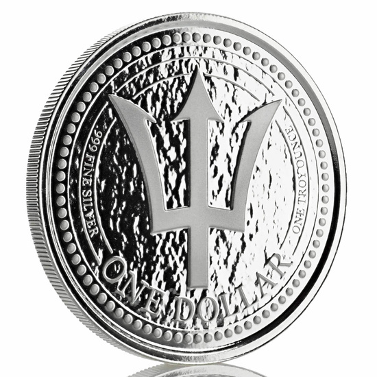 Barbados: Trident 1 uncia ezüst 2018