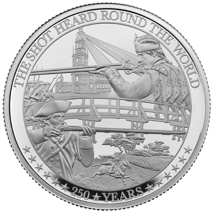 The Battle of Independence 2 oz Silber 2025 Proof