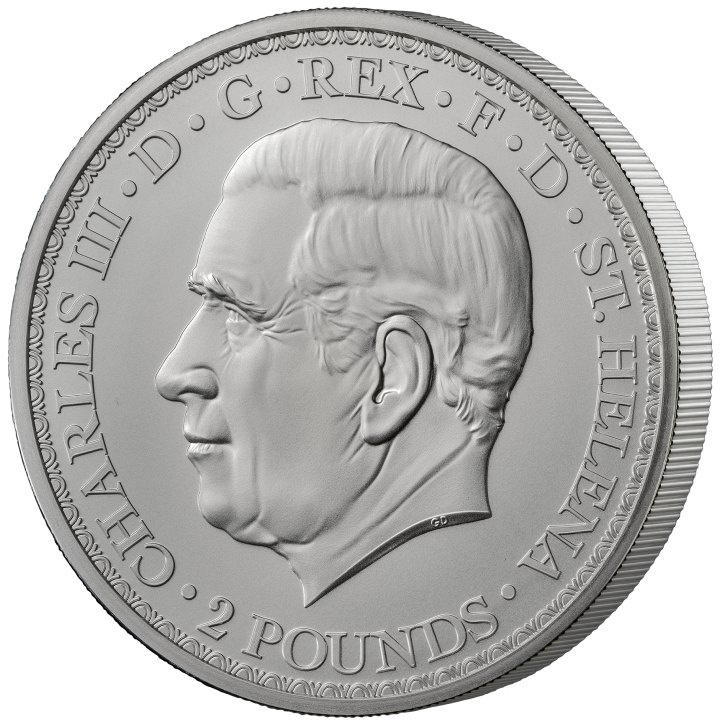 Sant'Elena Una e il leone 2 once d'argento 2023