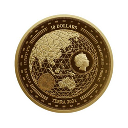 Tokelau: Terra 1/10 oz Gold 2021 Prooflike