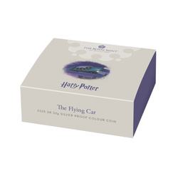 Harry Potter: The Flying Car kolorowany 50p Srebro 2025 Proof
