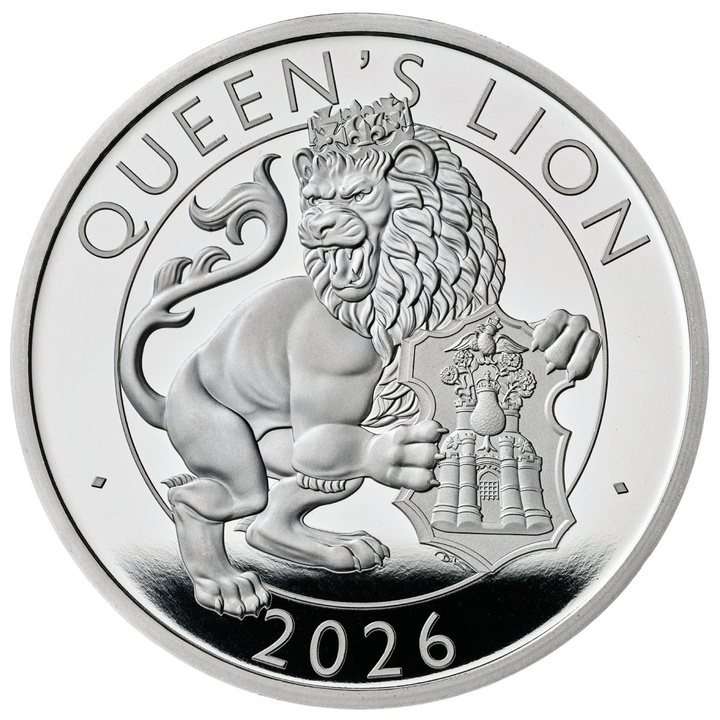 Les bêtes royales des Tudor : Le lion de la reine 1 uncja Srebra 2026 Proof