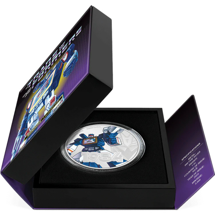 Niue: Transformers - Soundwave coloured 1 oz Silver 2023 Proof Coin