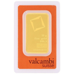 Valcambi 50 g Goldbarren