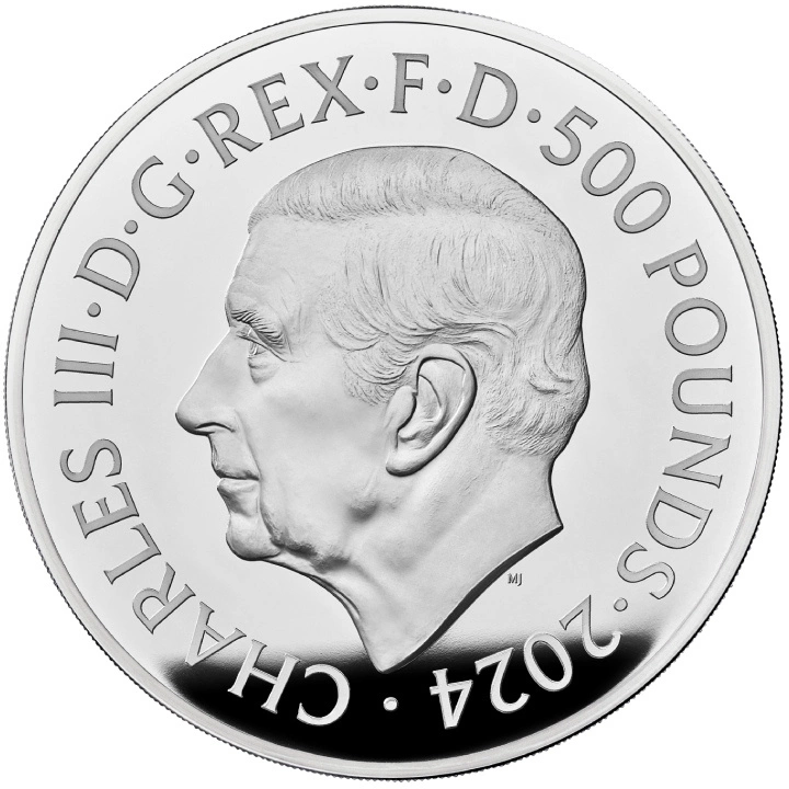 Royal Mint Lunar: Anno del Dragone 1000 grammi d'argento 2024 Proof