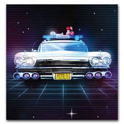 Niue: Ghostbusters - Ecto-1 színes 2 uncia ezüst 2024 + Die Cast Car