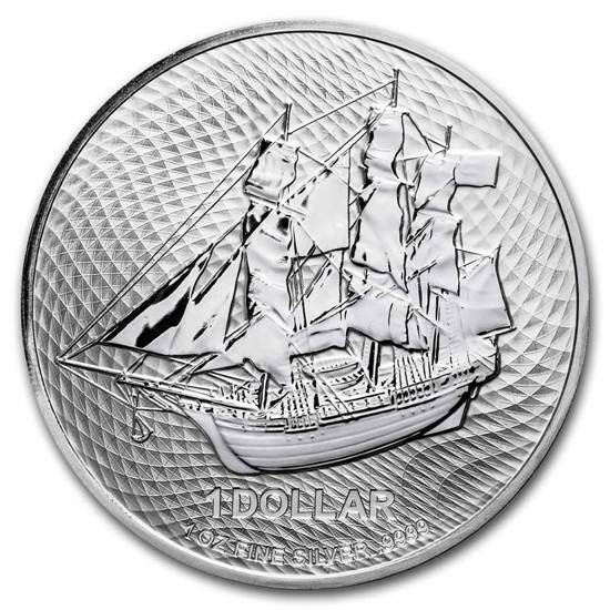 Cook Islands HMS Bounty 1 uncja Srebra 2022