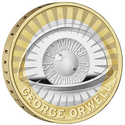 George Orwell 2 £ plaqué or Argent 2025 Proof