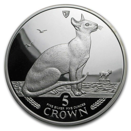 Isle of man Katzen-Serie: Siamese Cat 1 oz Silber 1992 Proof