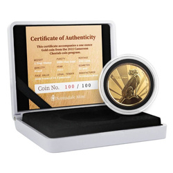 Cameroon: Cheetah 1 oz Gold 2022 Proof