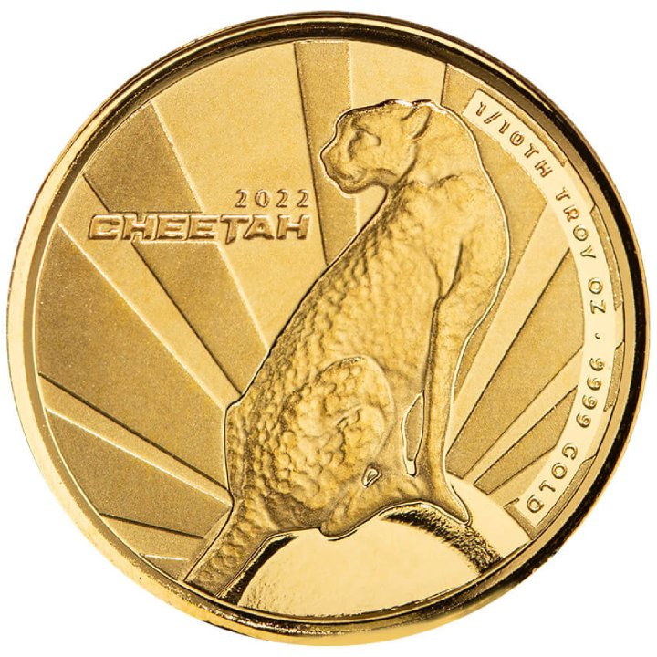Cameroon: Cheetah 1/10 oz Gold 2022 