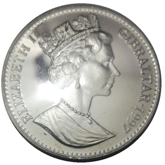 Gibraltar Royal: Yorkshire teriér 1 unce stříbra 1997 Proof