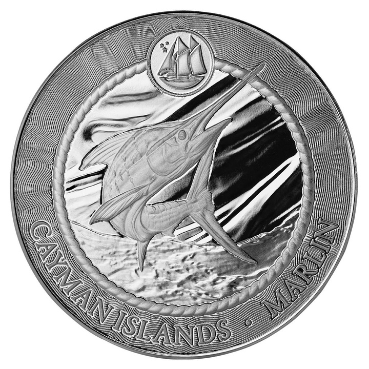 Cayman Islands: Marlin 1 oz Silber 2025 Prooflike