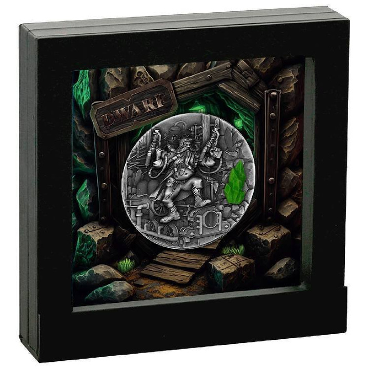 Niue Pitic 2 oz Argint 2023 Glow-in-the-Dark Antiqued Coin
