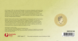 150° anniversario dell'Australian Overland Telegraph Bronzo alluminio 2022