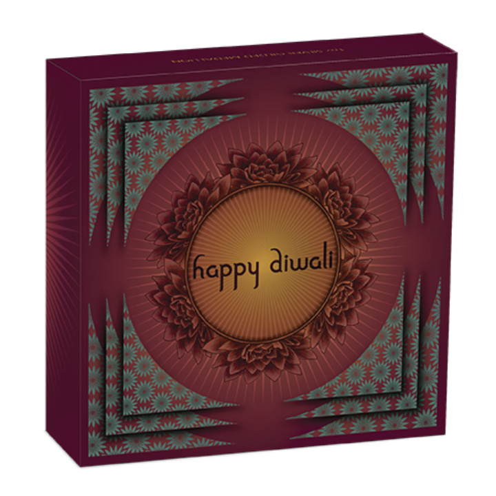 Medaglione Diwali placcato in oro 1 oncia d'argento 2024