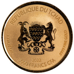 Tchad : Egyptian Relic - Kek Frog God 1 once d'or 2022 Proof