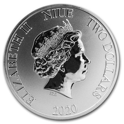Niue: Żółw Szylkretowy 1 uncja Srebra 2020