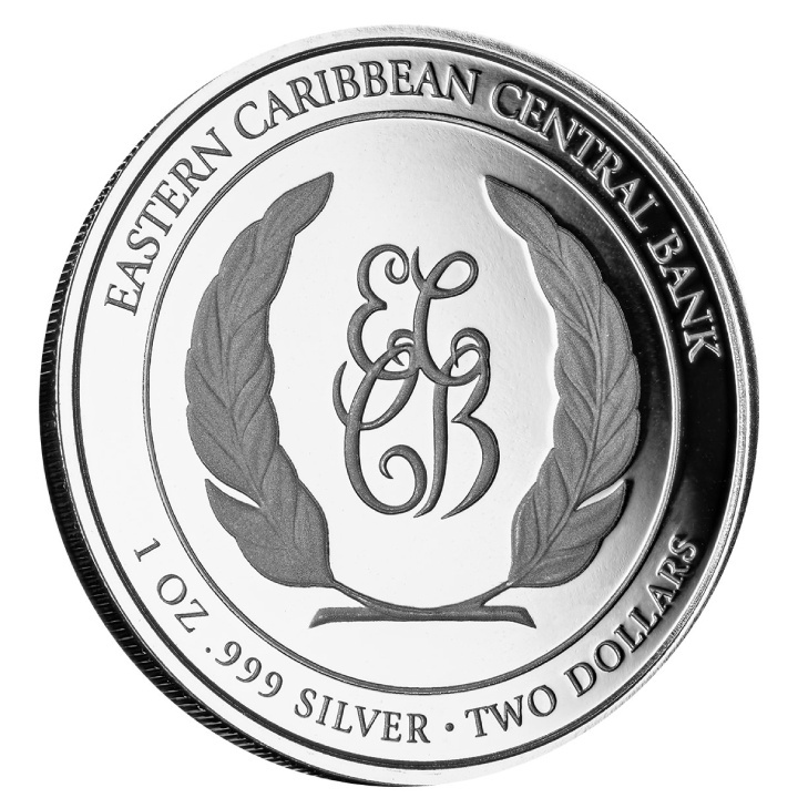 Antigua & Barbuda: Rum Runner and Kraken kolorovaná 1 unce stříbra 2024 Proof