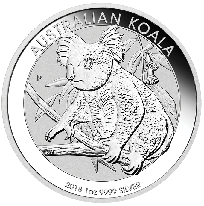 Koala 1 uncja Srebra 2018