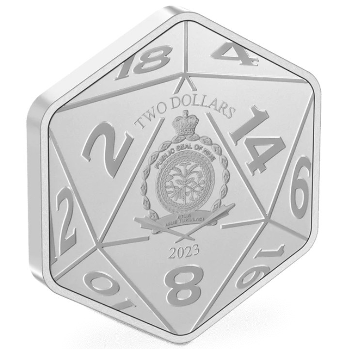 Niue: Dungeons & Dragons colorata 1 oncia d'argento 2023 Proof
