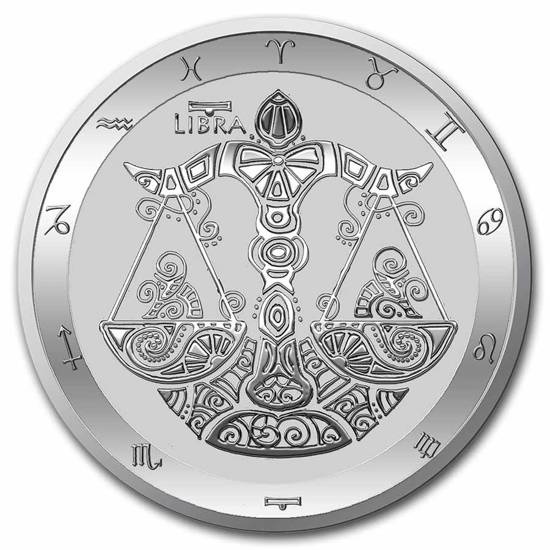 Tokelau: Zodiac Series - Waga 1 uncja Srebra 2022 Slab