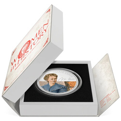 Niue: Women in History – Marie Curie coloured 1 oz Silver 2022 Proof