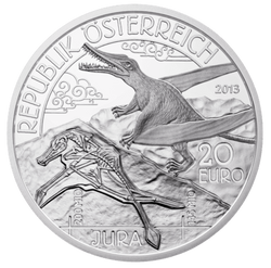 Život na Zemi: Jura 20 euro 2013 Proof