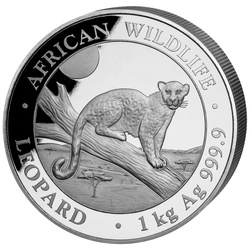 Faune africaine : léopard 1000 g d'argent 2021