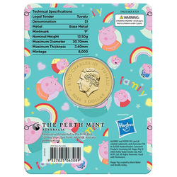 Mince z hliníkového bronzu The Perth Mint: Peppa Pig - Family 13,5 g 2026