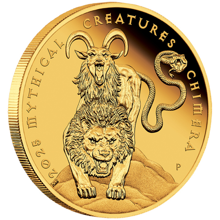 Mythical Creatures: Chimera 1 uncja Złota 2025 Proof