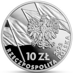Marșul Independenței colorat 10 lei argint 2023 Proof